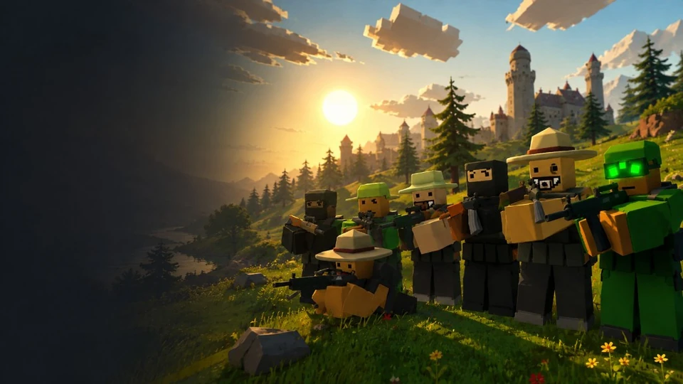 Unturned Cheats — Unturned gameplay screenshot with ESP, aimbot, and radar for Windows PC